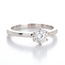 Fijne Diamanten Ring Witgoud