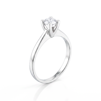 Elegante Diamanten Ring Witgoud