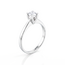 Witgouden ring met solitaire diamant