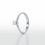 Witgouden ring, 0,14 ct briljant diamant