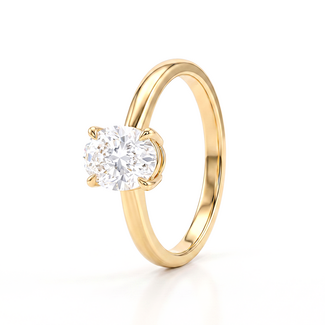 Ovalen Solitaire Ring