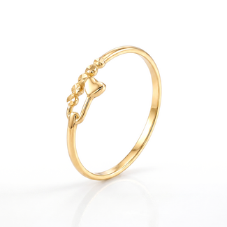 Gouden Hart Ring