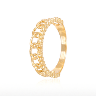 Gouden Schakel Ring