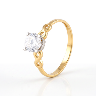 Gouden Ring met Zirkonia
