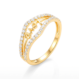 Gouden love ring