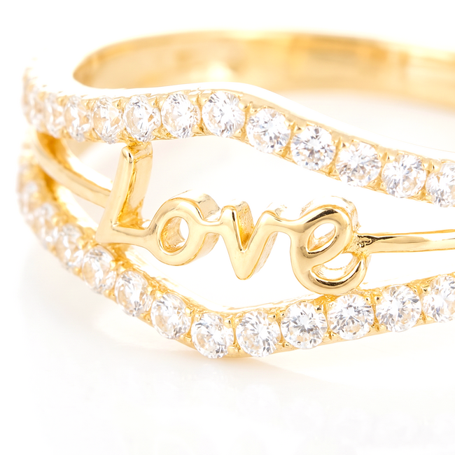 18 karaat Gouden love ring