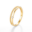 Gouden ring dames gedraaide band