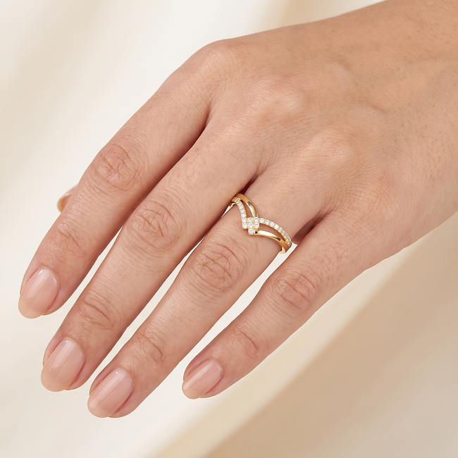 18 krt gouden ring