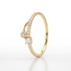 18 karaat gouden dames ring met bloemdetail