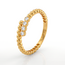 22 Karaat Roodgouden Ring met vier Zirkonia