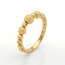 Dorika ring met geslepen en matte bolletjes