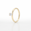 Gouden ring met ovale zirkonia