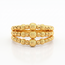 14k gouden ring met verschillende bolletjes