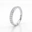 14k witgouden ring met ronde zirkonia rij