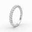 Witgouden Half Eternity Ring Maat 17 1/4