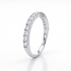14k witgouden half eternity ring zirkonia