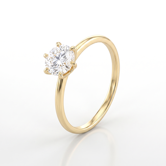 Gouden Swarovski Solitair Ring