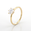 Gouden Swarovski Solitair Ring