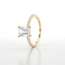 Gouden Emerald Solitair Ring