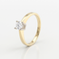 Gouden Moderne Solitair Ring