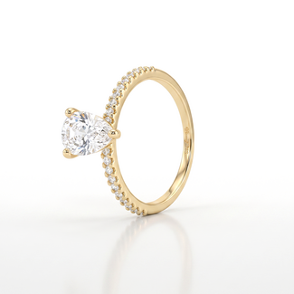 Peervormige Swarovski Ring
