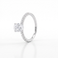 Witgouden Swarovski ring met pavé band