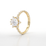 Gouden ring met Swarovski-cluster en pavé details
