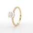 Gouden ring met ovale Swarovski-steen