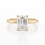 Gouden ring met emerald Swarovski-steen