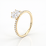 Luxe Gouden Solitair Ring met Swarovski Steen