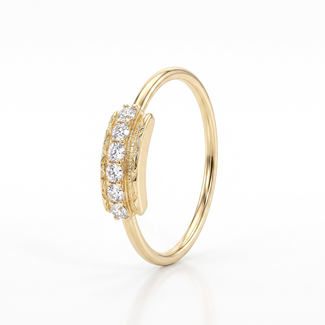 Fijne Gouden Ring met Zirkonia