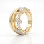 Gouden ring met marquise-vormige zirkonia