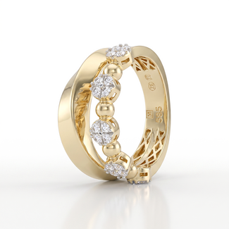 Gouden Ring met Zirkonia