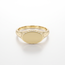 Elegante 14 Karaat Geelgouden Ovale Zegelring