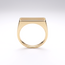 14k Geelgouden Design Ring met Rechte Vorm