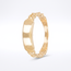Stoere gouden Graveer Ring met Schakel Details
