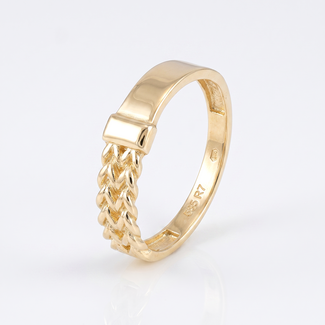 Schakel Ring Geelgoud