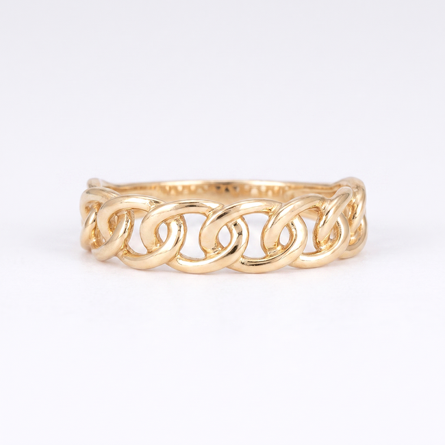 Gouden Gourmet Schakel Ring