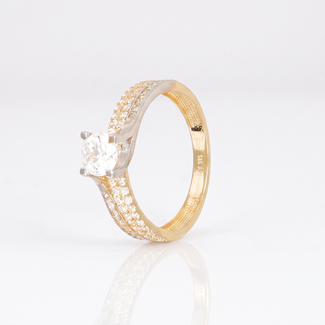 Luxe Solitaire Ring met Zirkonia
