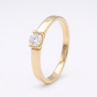 Solitaire Ring met Zirkonia