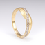 Moderne Gouden Ring met Pavé Zirkonia Detail