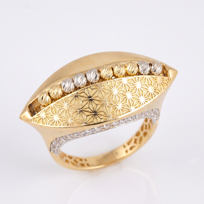 Luxe Design Ring met Gegraveerde Details