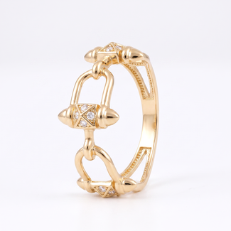 Statement Ring met Schakel Design