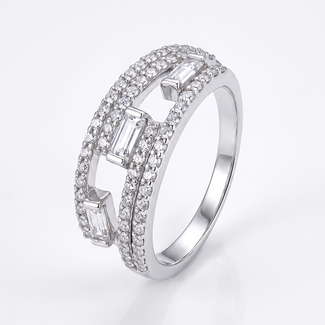 Luxe Pavé Ring met Zirkonia
