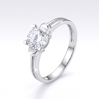 Solitaire Ring Witgoud