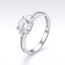 14k Witgouden Solitaire Ring met Zirkonia