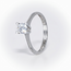 Klassieke Solitaire Ring Witgoud