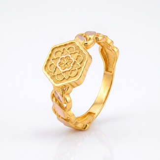 Traditionele gouden zegelring