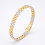 18k Bicolor Armband met Geometrische Schakels