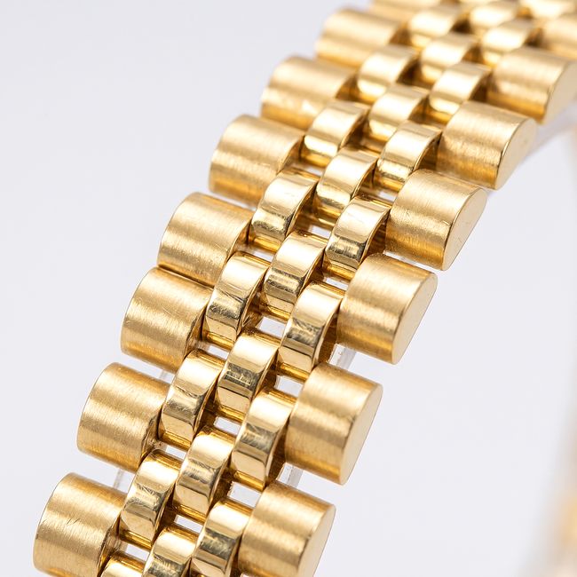 18 Karaat Gouden Armband met Cilinderschakels